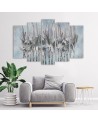 5 Modern paintings on canvas - Plants flowers painted | FEEBY
