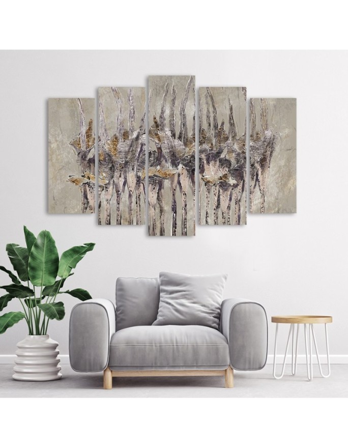 Modern paintings on canvas - Plants flowers painted | FEEBY