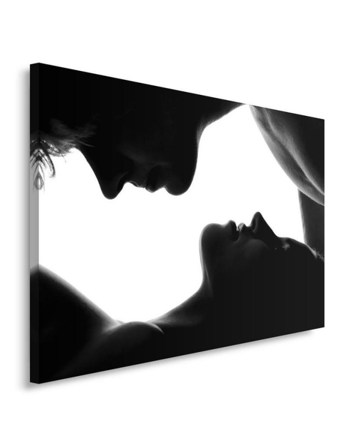 Bedroom Canvas painting - Couple kiss | FEEBY