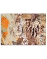 Women's buttocks abstract vintage - Retro canvas painting | FEEBY