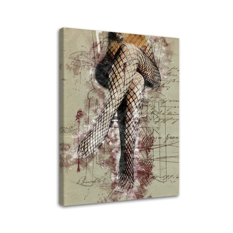 Women's retro legs - Canvas painting | FEEBY