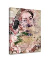 Retro style Canvas painting - Abstract vintage woman face | FEEBY