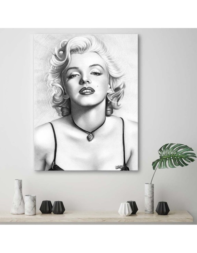 Marilyn Monroe portrait - Canvas prints of actors and actresses | FEEBY