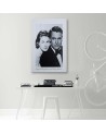 Ingrid Bergmann and Cary Grant - Black and white Canvas prints | FEEBY