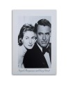 Ingrid Bergmann and Cary Grant - Black and white Canvas prints | FEEBY