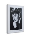 Audrey Hepburn black and white portrait - Canvas prints actors and actresses | FEEBY