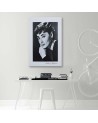 Audrey Hepburn black and white portrait - Canvas prints actors and actresses | FEEBY
