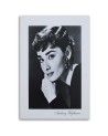 Audrey Hepburn black and white portrait - Canvas prints actors and actresses | FEEBY