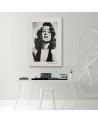 Rita Hayworth black and white portrait - Black and white Canvas paintings | FEEBY