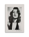 Rita Hayworth black and white portrait - Black and white Canvas paintings | FEEBY