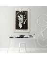 Audrey Hepburn sepia portrait - Canvas prints actors and actresses | FEEBY