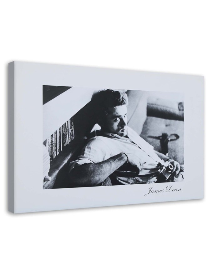 James Dean holywood amant - Black and white Canvas paintings | FEEBY