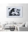 James Dean holywood amant - Black and white Canvas paintings | FEEBY