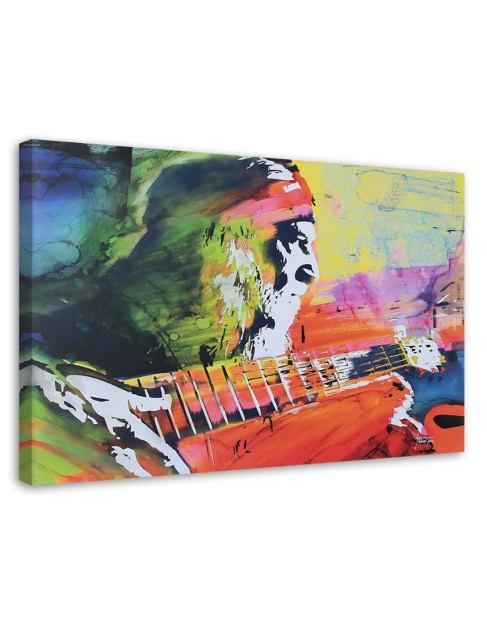Pictures on Canvas for a room printed on canvas - Kurt Cobain abstract | FEEBY