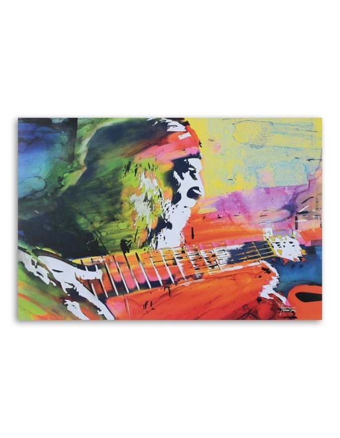 Pictures on Canvas for a room printed on canvas - Kurt Cobain abstract | FEEBY