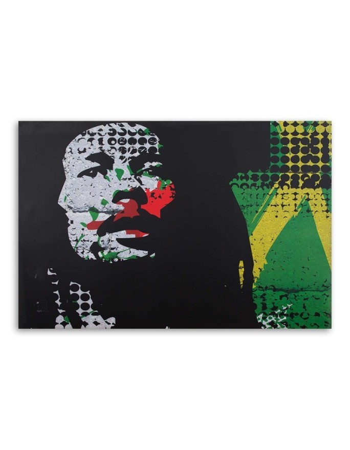 Pictures for the room printed on canvas - Bob Marley portrait | FEEBY