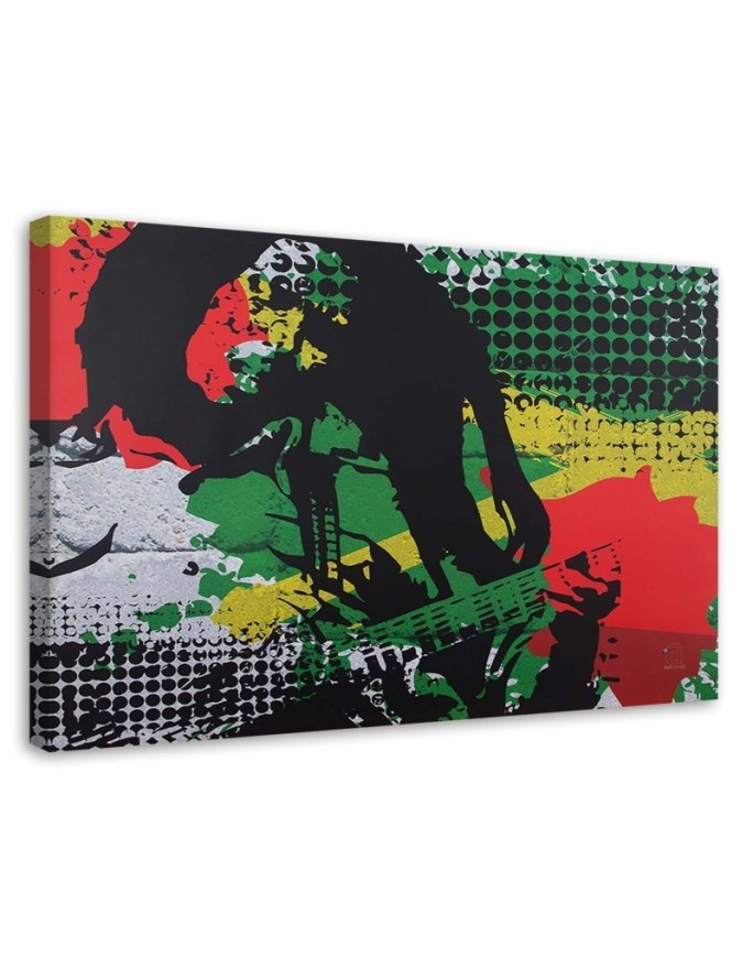 Modern Canvas paintings - Bob Marley reggae legend | FEEBY