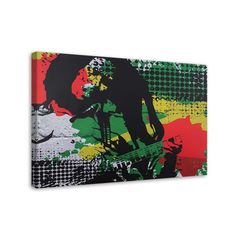 Modern Canvas paintings - Bob Marley reggae legend | FEEBY