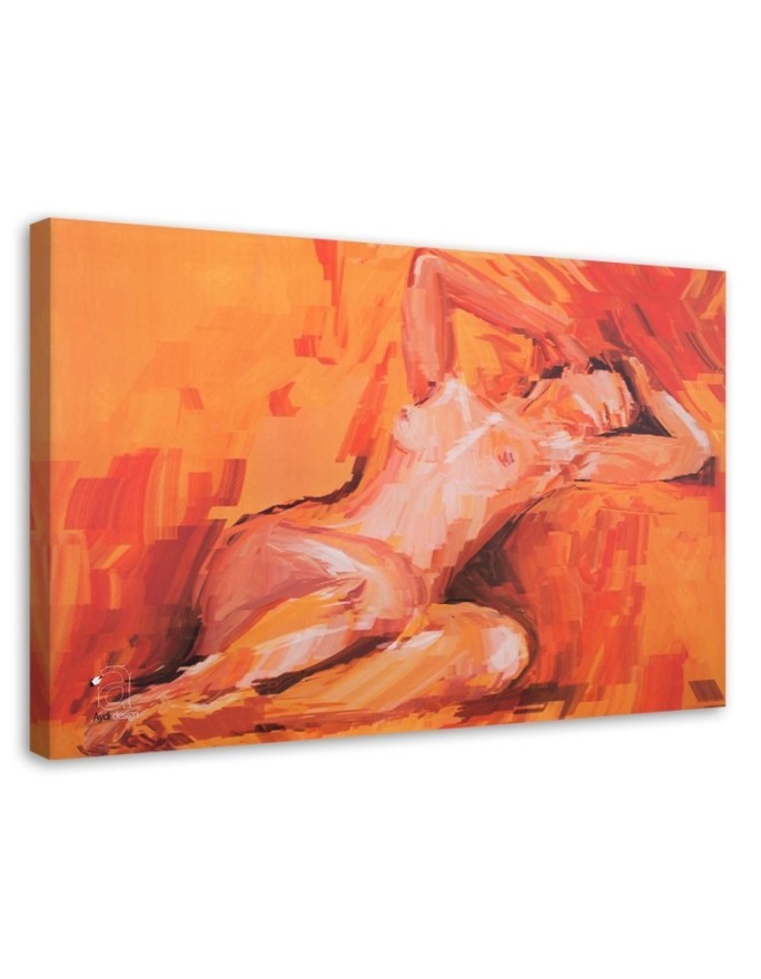 Modern Canvas paintings - Female nude abstract | FEEBY