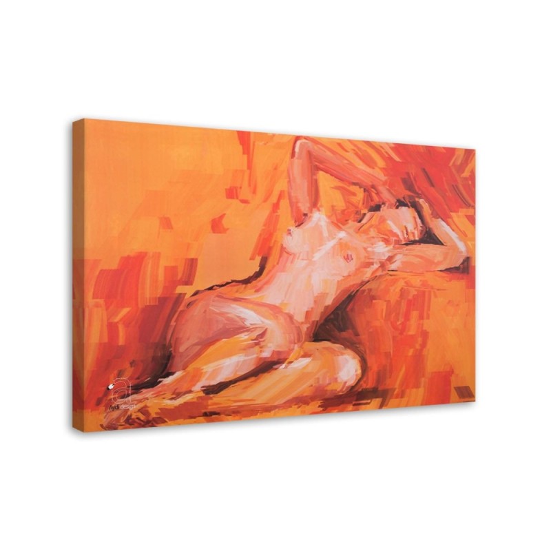 Modern Canvas paintings - Female nude abstract | FEEBY