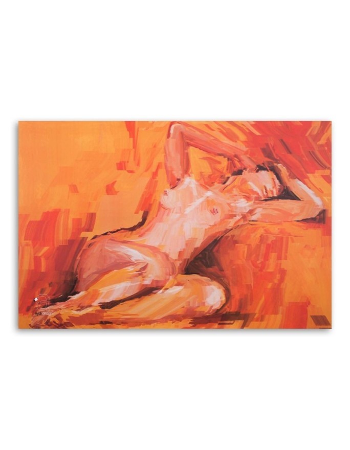 Modern Canvas paintings - Female nude abstract | FEEBY