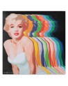 Canvas painting - Marilyn Monroe with coloured shadows | FEEBY
