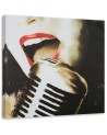 Modern Canvas paintings on canvas - Mouth of a singing woman | FEEBY