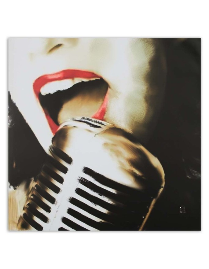 Modern Canvas paintings on canvas - Mouth of a singing woman | FEEBY