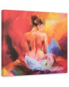 Modern paintings on canvas - Colorful female nude | FEEBY