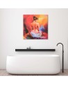 Modern paintings on canvas - Colorful female nude | FEEBY