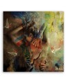Modern paintings on canvas - Woman abstract colourful | FEEBY