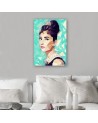 Wall art of actors and actresses - Audrey Hepburn with a bun Cantu | FEEBY