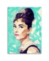 Wall art of actors and actresses - Audrey Hepburn with a bun Cantu | FEEBY