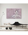 Traditional Purple Japanese geisha - Oriental paintings on canvas | FEEBY