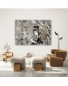 Geisha and bamboos - Oriental paintings on canvas | FEEBY