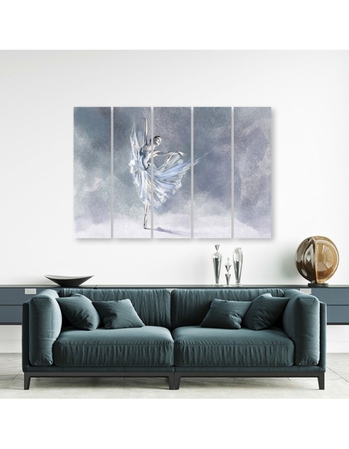 Modern wall painting - Ballerina dancing | FEEBY