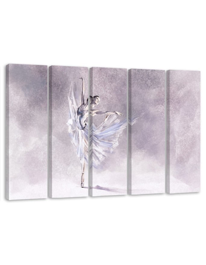 Ballerina dancing - Multipart canvas painting | FEEBY