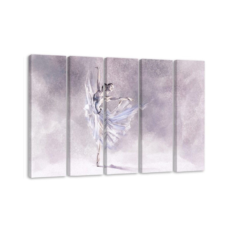 Ballerina dancing - Multipart canvas painting | FEEBY