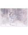Ballerina dancing - Multipart canvas painting | FEEBY