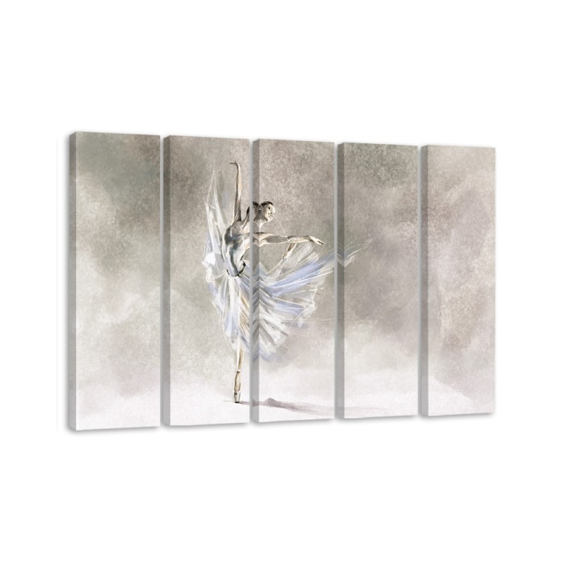 Ballerina dancing - Multipart canvas painting | FEEBY