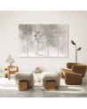Ballerina dancing - Multipart canvas painting | FEEBY