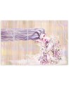 Woman with long hair - Multipart canvas painting | FEEBY
