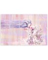 5 Piece Woman with long hair - Multipart canvas painting | FEEBY