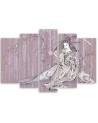Traditional Japanese geisha - Multipart canvas painting | FEEBY