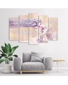 Woman with long hair - Multipart paintings for the living room | FEEBY