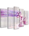 Woman with long hair - Multipart Canvas print for the living room | FEEBY
