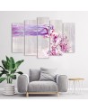 Woman with long hair - Multipart Canvas print for the living room | FEEBY