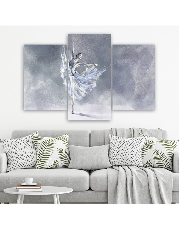 Ballerina pirouette - Multipart Canvas print for the living room | FEEBY
