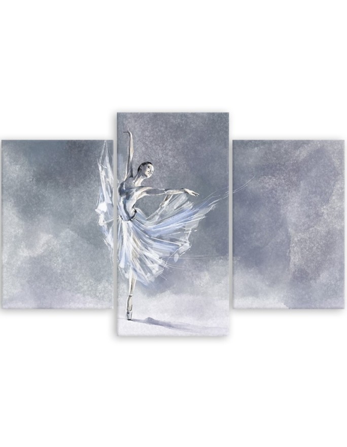 Ballerina pirouette - Multipart Canvas print for the living room | FEEBY