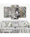 Oriental Canvas print - Geisha and bamboos | FEEBY
